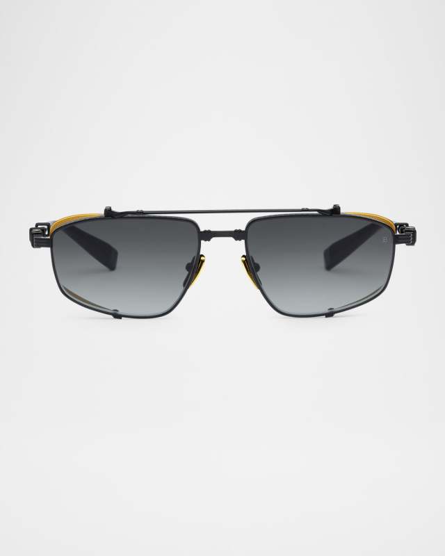 Brigade-V Aviator Titanium Sunglasses